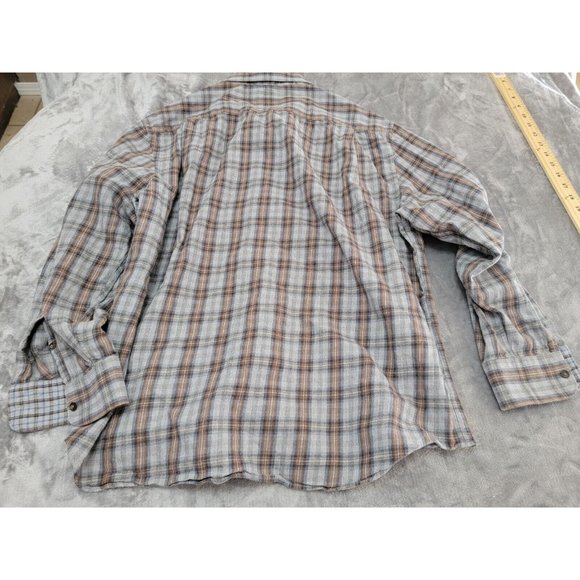 Jos. A. Banks Reserve Traditional Fit soft ‎ Plaid Shirt large Cotton & Cashmere - Picture 4 of 6